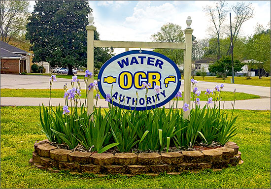 Owens Crossroads Water Authority Welcome Sign  